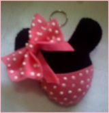 chaveiro em feltro  minnie